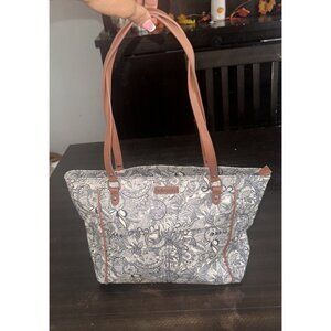 Women’s Sakroots Tote Bag Black White